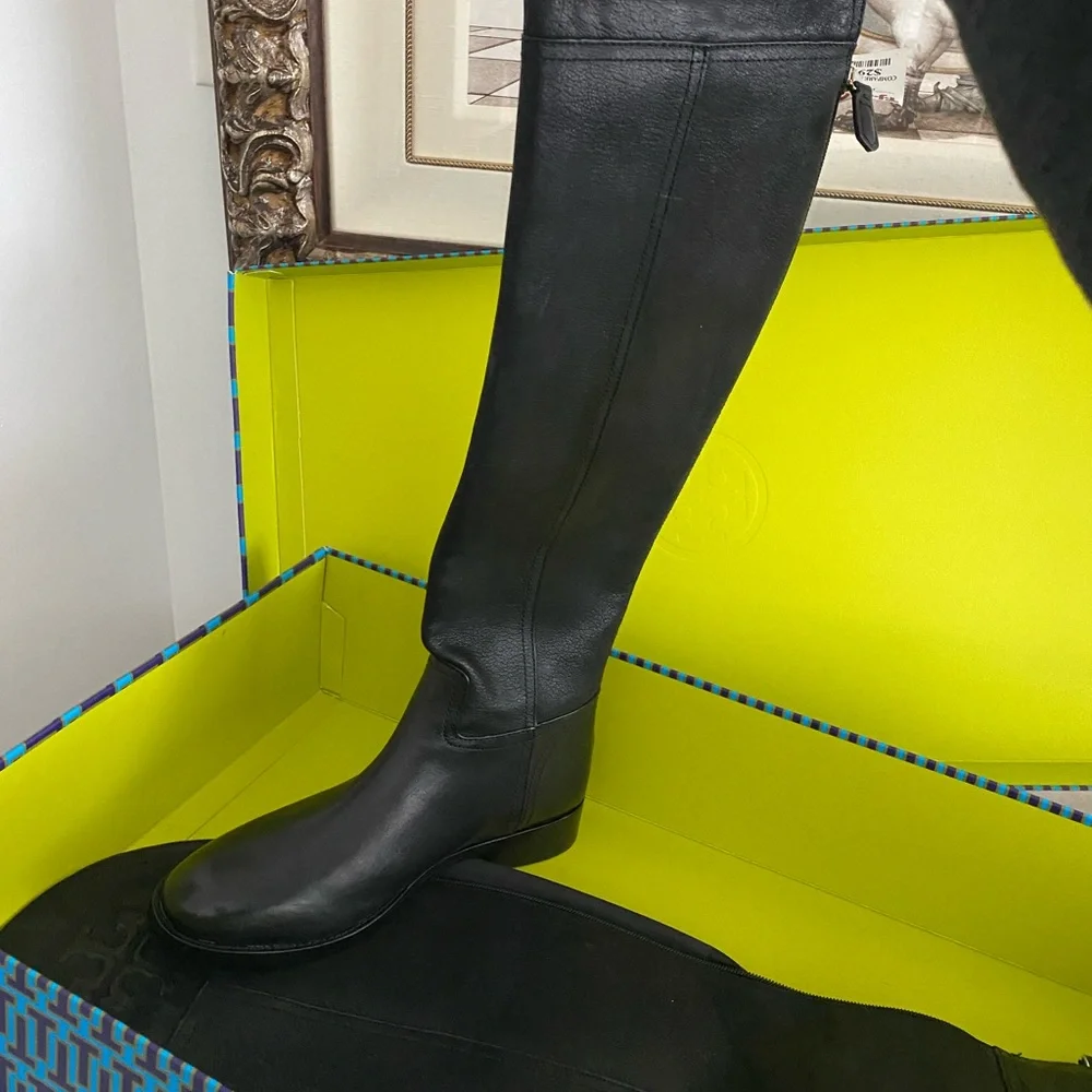 Tory Burch Over The Knee Samone Leather Boot size 7 - Picture 4 of 10